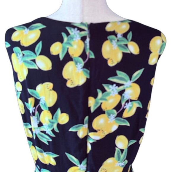 ModCloth Liza Luxe Duly Delighted Midi Dress in Lemon Cowl Neck Size Plus 3X NWT - Picture 8 of 13